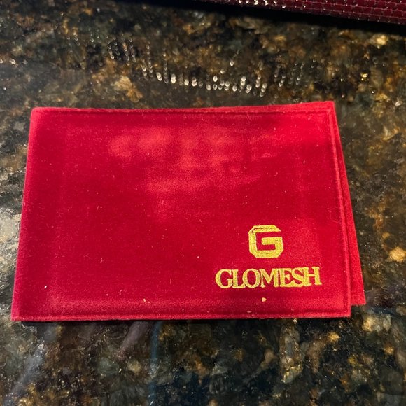 Vintage Retro GloMesh Burgundy Metal Mesh Clutch Bag  Purse - Australia - Picture 12 of 13